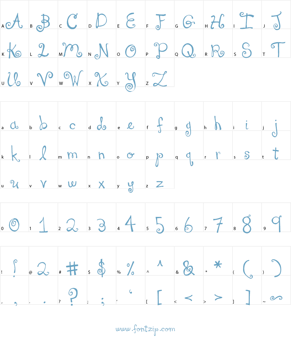 DJB You Make Me Blush Font Character